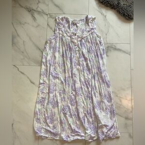 Eileen west traditional night gown sleep dress Sm purple white trad wife modal